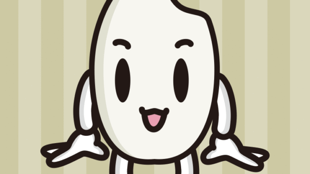 かわいいお米ちゃんのイラスト【色、背景あり】PNG