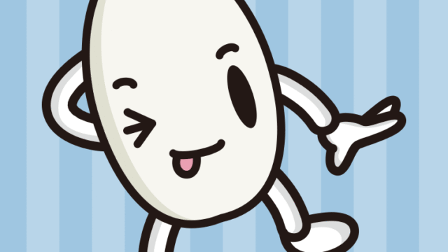 テヘヘなお米ちゃんのイラスト【色、背景あり】PNG