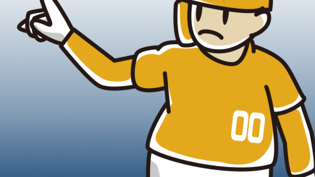 若き三冠王の野球選手のイラスト【色、背景あり】PNG