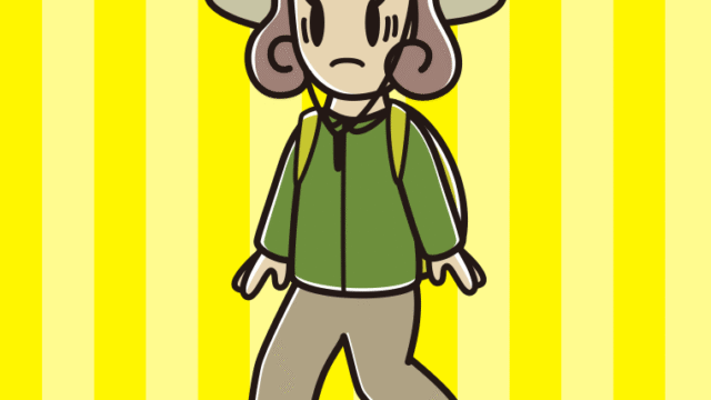 ハイキング中に困る女子大学生のイラスト【色、背景あり】PNG