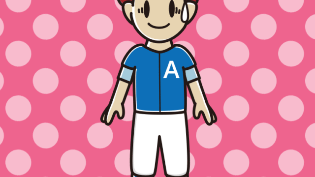 苦笑いする野球のユニフォーム姿の男子大学生のイラスト【色、背景あり】PNG