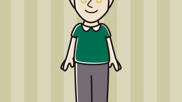 目を閉じる外国人男性のイラスト【色、背景あり】PNG