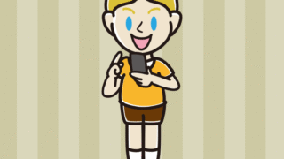 スマホを使う外国人の男の子のイラスト【色、背景あり】PNG