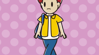 通学中に何かに気付く男子大学生のイラスト【色、背景あり】PNG