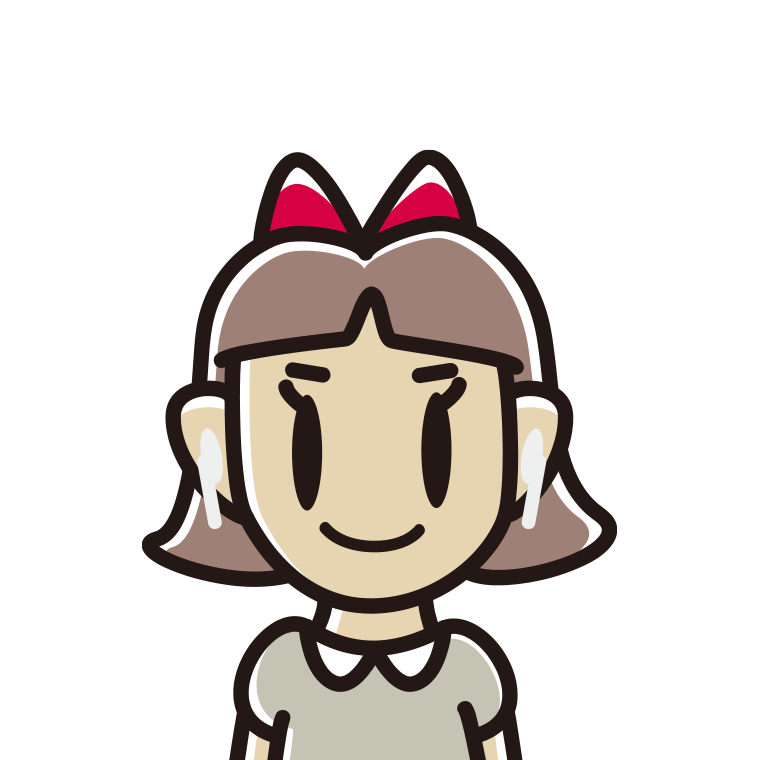 ワイヤレスイヤホンをつけた小学生女子のイラスト【色あり、背景なし】透過PNG