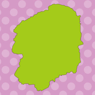 栃木県の地図（詳細版・リアル）のイラスト【色、背景あり】PNG