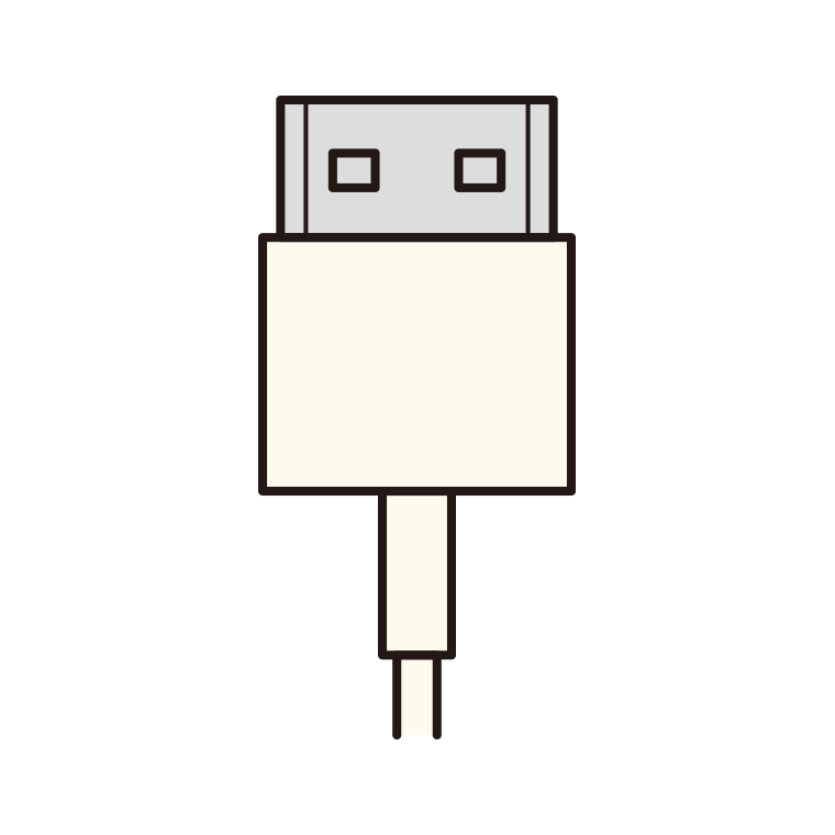 HDMI端子のイラスト【色あり、背景なし】透過PNG