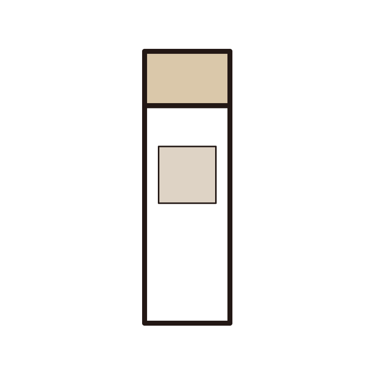 スキンケアのイラスト06（トナーボトル・スリム）【色あり、背景なし】透過PNG
