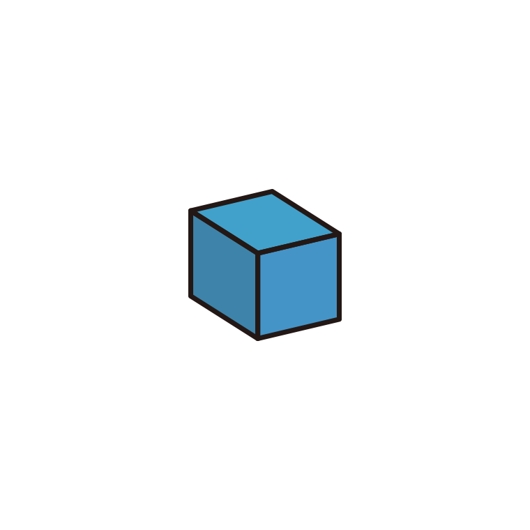 コツコツ積み上げブロックのイラスト01（1個）【色あり、背景なし】透過PNG