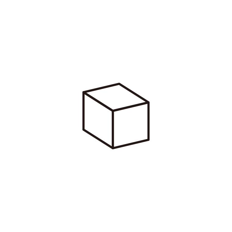 コツコツ積み上げブロックのイラスト01（1個）【線のみ】透過PNG
