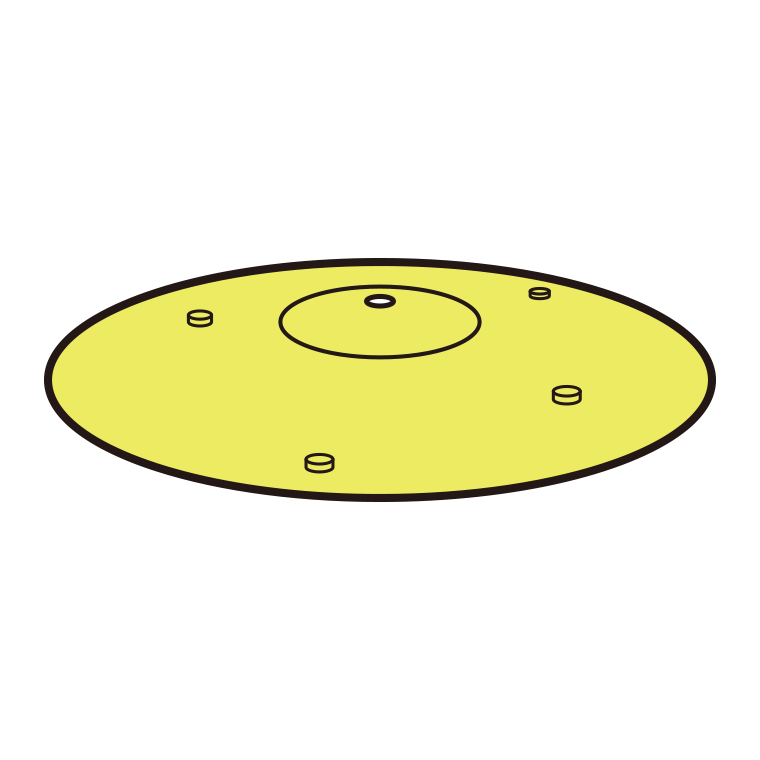 シンバルのイラスト08（シズルシンバル）【色あり、背景なし】透過PNG