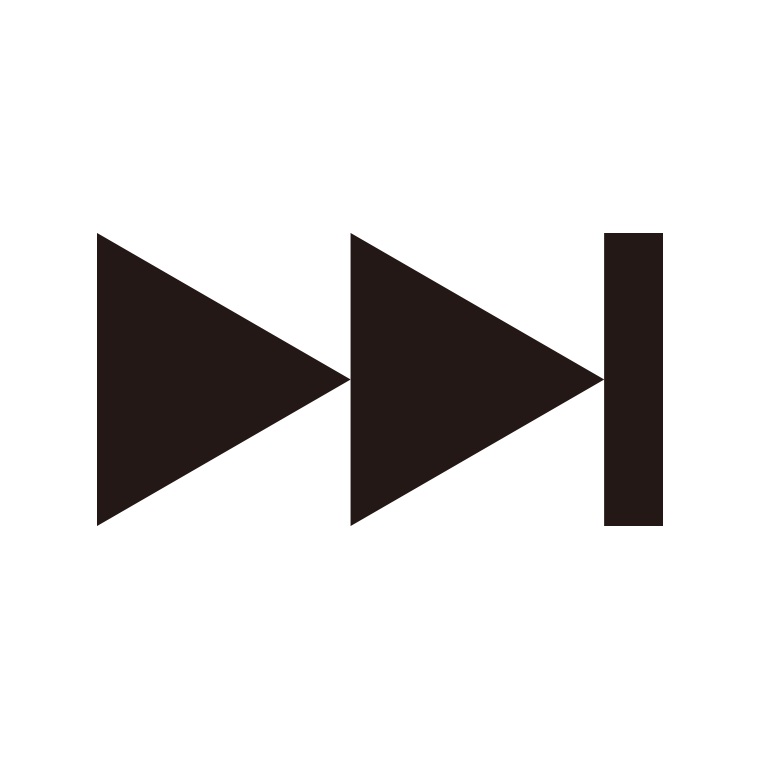 オーディオボタンのイラスト08（スキップ・次へ）【色あり、背景なし】透過PNG