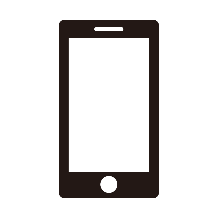 スマートフォン・スマホのイラスト01【色あり、背景なし】透過PNG
