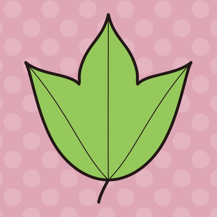 【イラスト・アイコン素材】紅葉の葉っぱ（緑色）のイラスト07（トウカエデ）