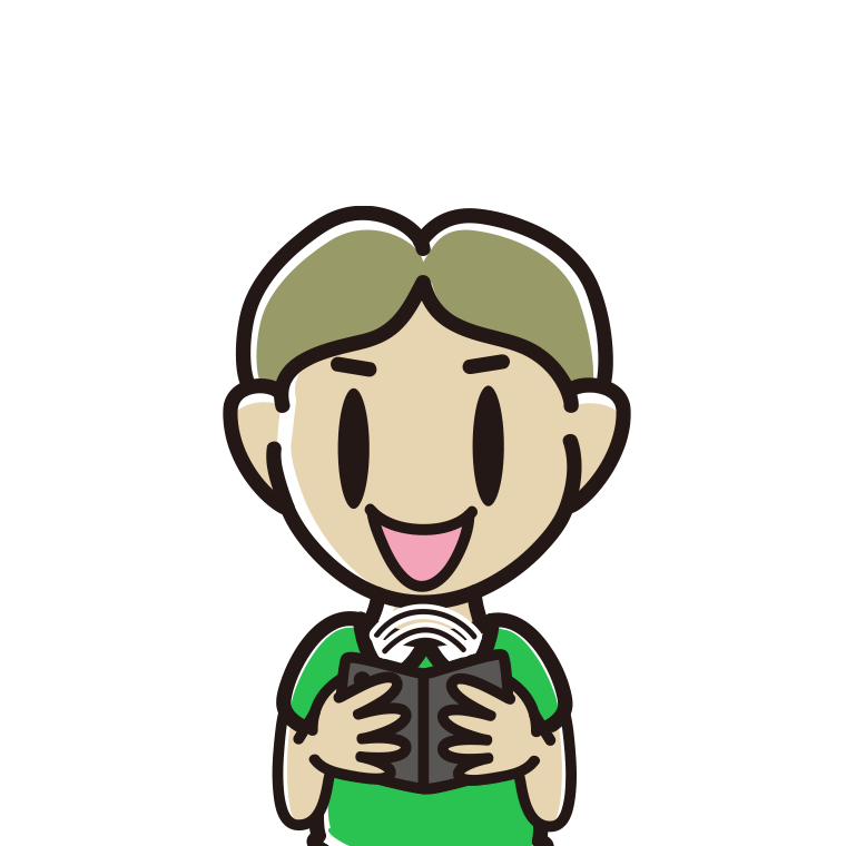 折りたたみスマホを使う小学生男子のイラスト【色あり、背景なし】透過PNG