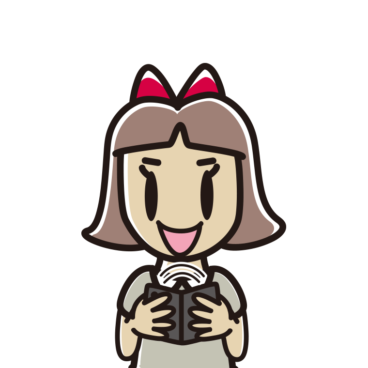 折りたたみスマホを使う小学生女子のイラスト【色あり、背景なし】透過PNG