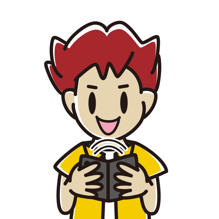 折りたたみスマホを使う男子大学生のイラスト【色あり、背景なし】透過PNG
