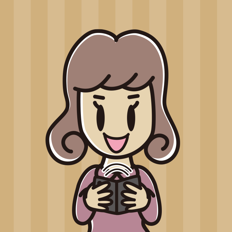 折りたたみスマホを使う女子大学生のイラスト【色、背景あり】PNG