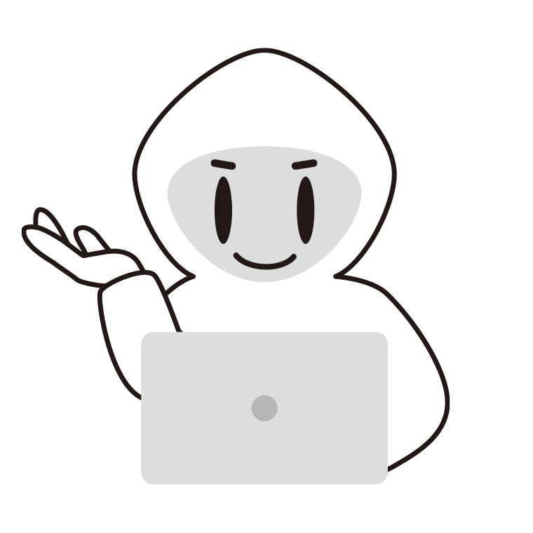 案内するホワイトハッカーのイラスト【色あり、背景なし】透過PNG